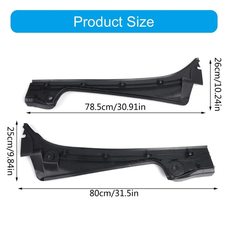 1 Pair Front Windshield Wiper Cowl Trim Cover Water Deflector Plate Neck Panel for E60 E61 51717027083