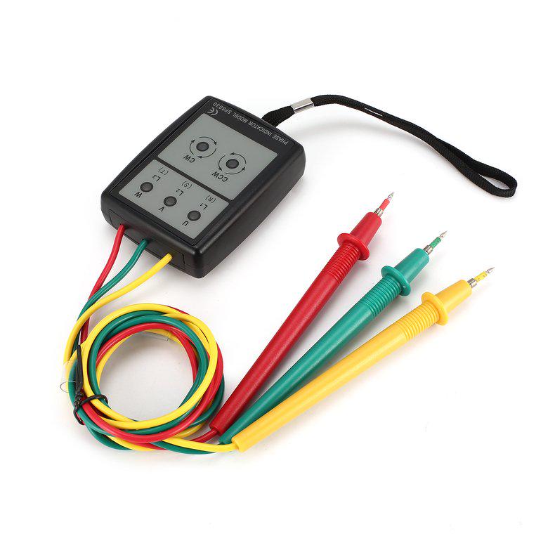 SP8030 3 Phase Rotation Sequence Indicator Meter Tester Detector 200V-480V