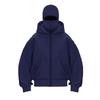 Womens Zip Up Hooded Sweatshirt Double Layer Hood Fleece Lined Loose Fit Casual Streetwear