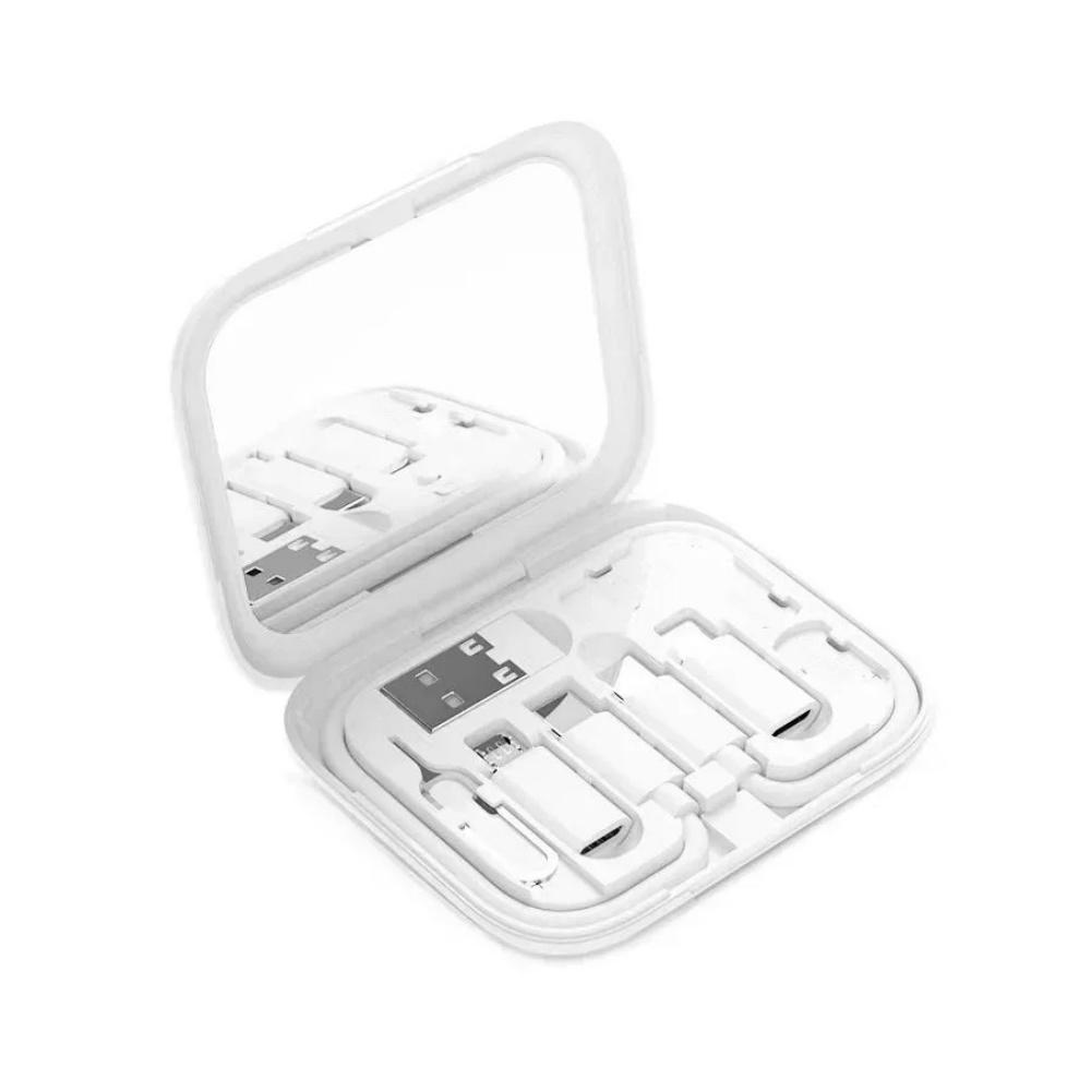 60W USB C To USB Type C Cable 4 in 1 Data Cord Set Box For iPhone Xiaomi POCO Micro USB Type C Cable OTG Kit With Phone Holder