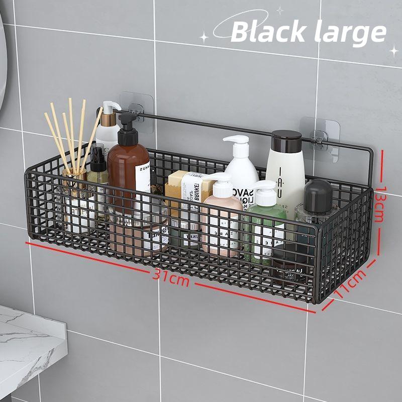 Bathroom Storage Rack Bathroom Shelf Wall Mounted Corner Storage Shelves Punch-free Toilet Rack Bathroom Organizer
