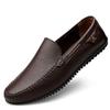Men's British Fashion Genuine Leather Slip-On Loafers - Soft Sole & Upper, In Stock