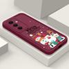 Santa Claus Snowman Print Phone Case For Samsung S24 Ultra S23 S22 S21 Plus S20 FE A55 A35 A54 A53 A52 A34 A14 Christmas Shockproof Soft Phone Cover