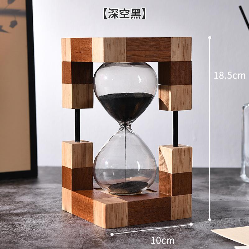 

30 Minute Wooden Hourglass Timer Natural Sand Timer Decorative Home Office Desk Decor Gift Time Management Tool 30 minutes