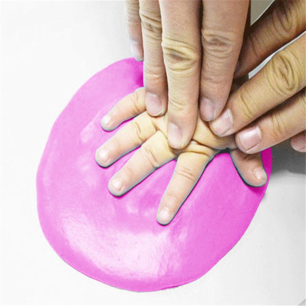 

3 Beutel 20 г Baby-Hand-Fuß-Abdruck-Set, weicher Druck, Schlammguss, DIY-Spielze
