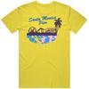 Jetée de Santa Monica The Hangover 3 Rétro Vintage Daisy Jaune Coton T-shirt Hommes Femmes T-shirts Haut