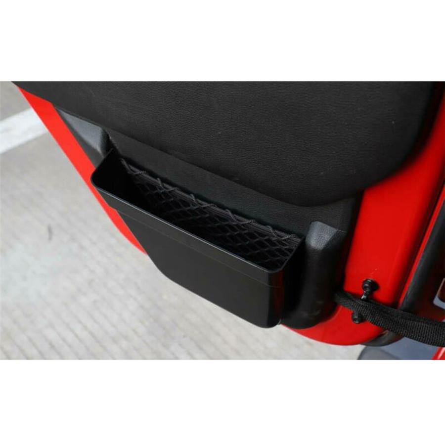 2pcs Rear Door Net Pocket Storage Box Organizer For Jeep Wrangler JK 11-17 4-Door