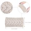 Winter Breite Stirnbänder für Damen Gestrickt Warm Turban Kopfwickel Dick Grob Ohrenwärmer Weich Stretch Häkel-Haarbänder Bandanas Haar-Accessoires
