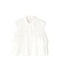 Natural Beauty Basic Tiered Frill Women's Shirt, Off-White