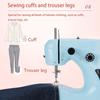 Nähmaschine Haushalt Elektrische Mit Nachtlicht Fuß Pedal DIY Manuelle Patchen Handarbeiten Maschine