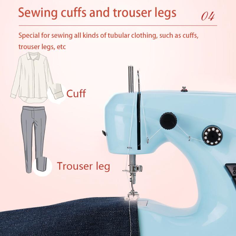 Nähmaschine Haushalt Elektrische Mit Nachtlicht Fuß Pedal DIY Manuelle Patchen Handarbeiten Maschine