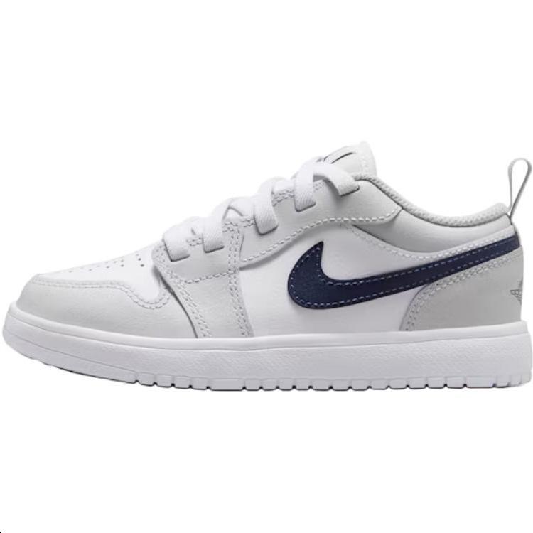 (PS) Air Jordan 1 Low ALT White Grey Midnight Navy Kids DR9748-146 EU 32