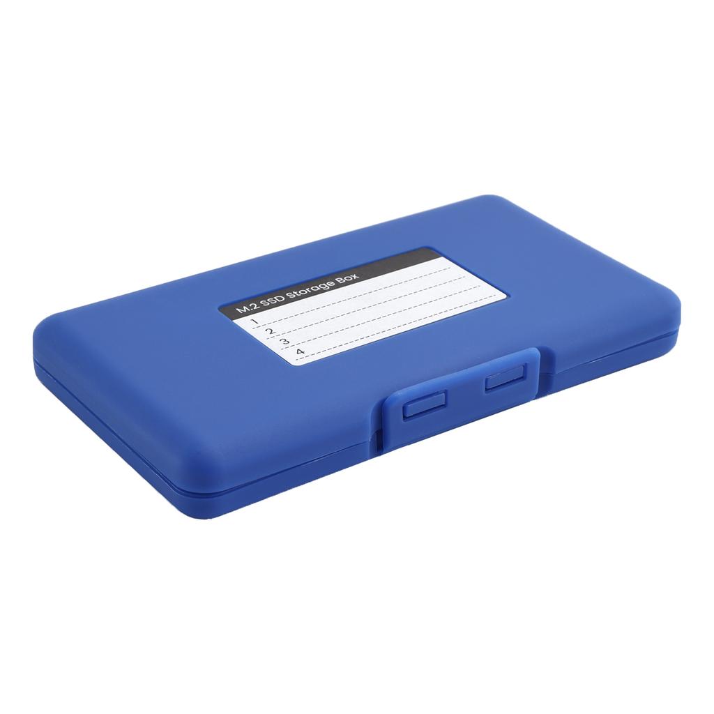 M2 Hard Drive Protection Box Storage Box Solid State Drive Box Shockproof Blue