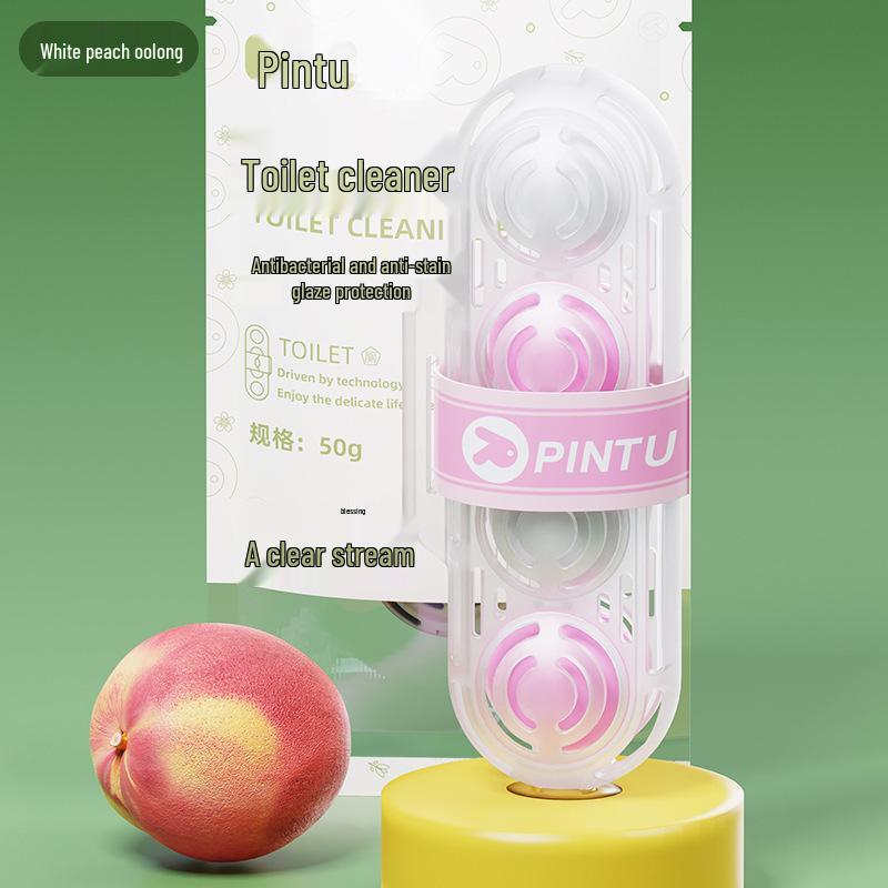 Antibacterial Toilet Cleaner Holder - Deodorizing & Anti-scale Bathroom Freshener