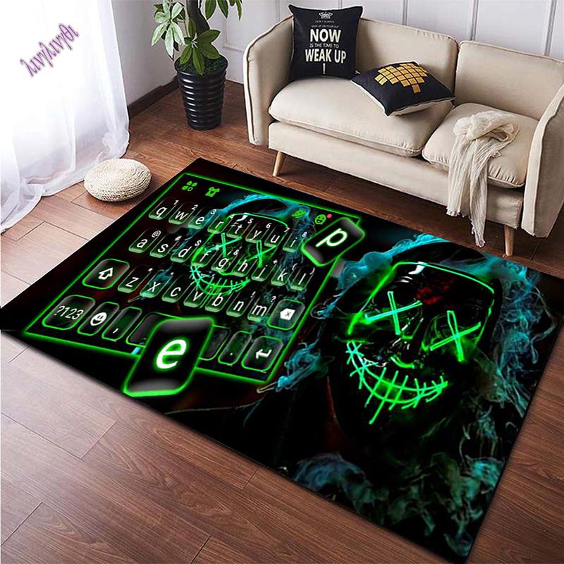 Tapis NOE vert motif dinosaures 120x160 cm