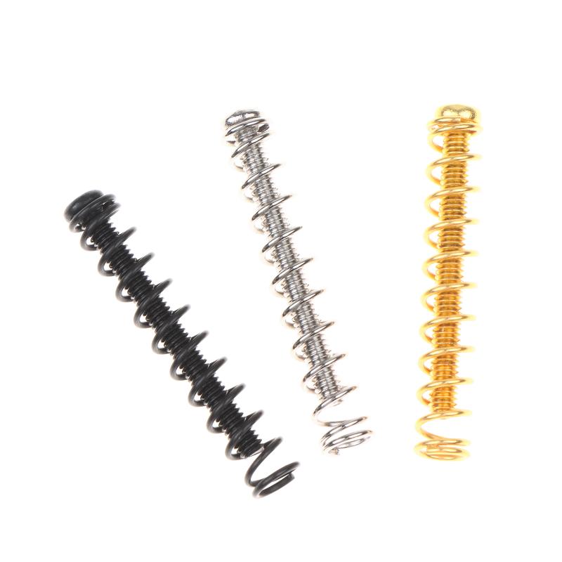8Pcs Humbucker Pickup Screws Straight Springs Set Replacement Parts Pickup Mounting Ring Screws For Electric Guitar /Bass