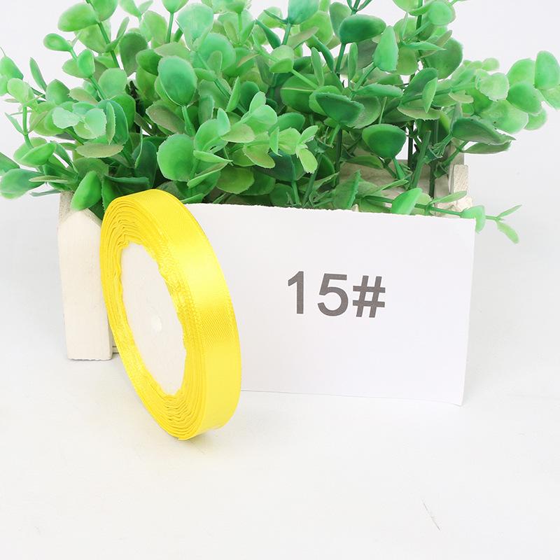 Satin Ribbon: 1cm Gift Box, Bookmark, Wedding Candy Box, Bow with Tag Webbing