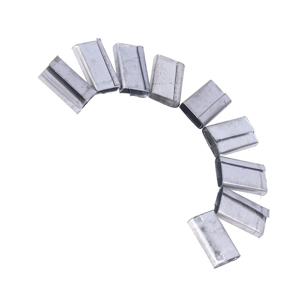 Packaging Strapping Seals 1KG Iron Sheet Strapping Clips PP Belt Packaging Buckles