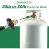 12ft RV Propane Hose with 1/4" Inverted Male Flare, Rubber Camper Propane Tank Hose Connect To 20lb or 30lb Tank, Replacement 59035 Propane Supply