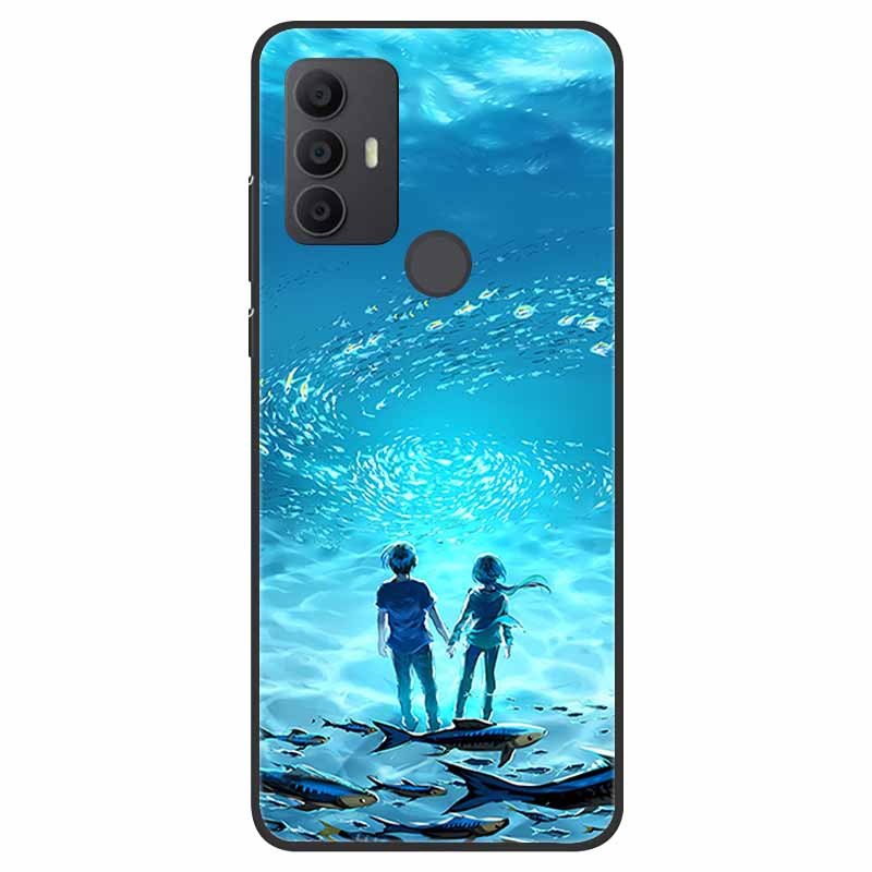 For TCL 30 SE Case 305 306 Soft Silicone Cool Cartoon coque For TCL 306 305 Back Cover Para TCL 30SE Cases Fashion TPU Fundas