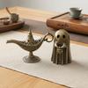 1pcs Ghost Handheld Pumpkin Incense Holder & Vintage Metal Genie Lamp Shape Incense Holder |Home, Yard, Tabletop Decor