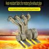 1 Roll Motorcycle Exhaust Thermal Tape Sports Muffler Wrap 2.5cmX5M Heat Shield Resistant Heat with Stainless Ties Dirt Bike Car