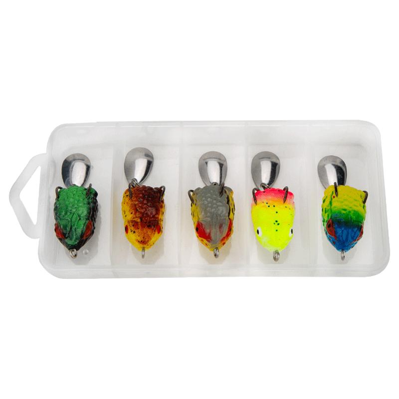 Kemile Micro Thunder Frog Fishing Lure Set 5-piece Set