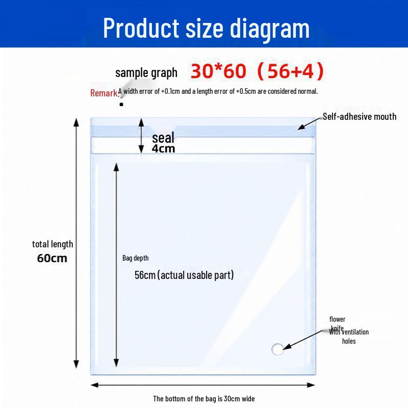 OPP Transparent Self-Adhesive Clothing Packaging Bag