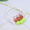 12Pcs Sports Ball Bracelet Baseball Tennis Basketball Rugby Beads Bracelets Adjustable Wax Cord Inspirational Sports