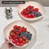 Elegant Korean Style Plastic Fruit Plate