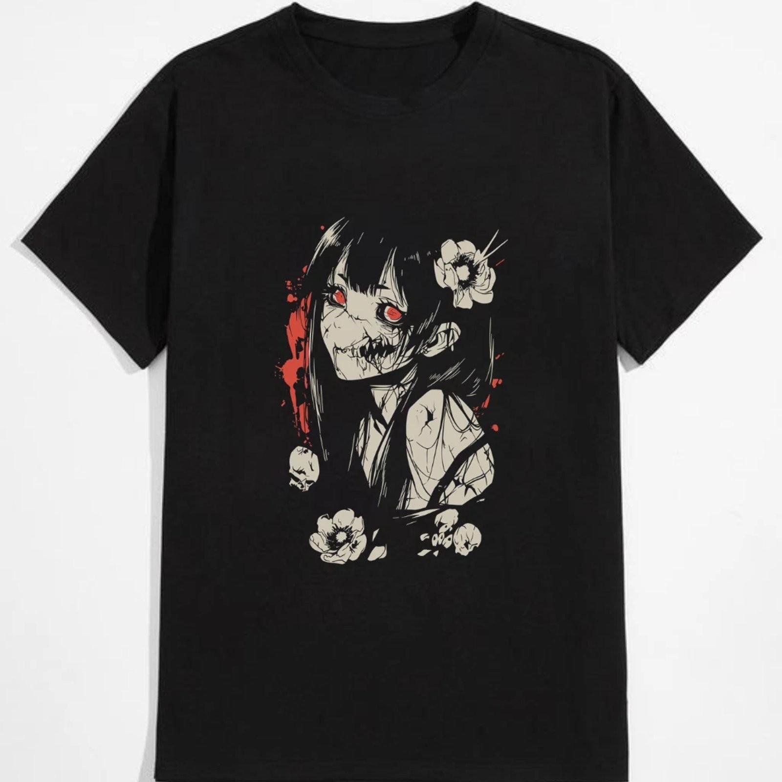 Horror Anime Manga Creepy Kawaii Goth Graphic Tee S