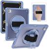 Kickstand Tablet Cases for iPad Pro 13 2024 Kids Friendly Pencil Holder Hand Strap Adjustable Shoulder Strap 360 Rotating Covers