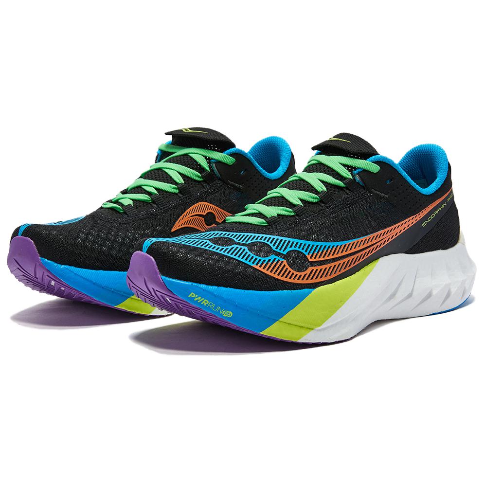 SAUCONY Endorphin Pro 4 Cushioning, Wear Resistant Low Top Running Shoes Unisex Black Blue FUTURE BLACK Saucony S30939-550