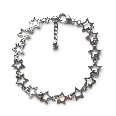 Vintage Glänzender Stern Pentagramm Legierungsmaterial Armband für Frauen Süßes Ästhetisches Charm-Armband Harajuku Modeschmuck