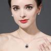 seniko 10-11mm Freshwater Pearl Necklace CZ Cubic Zirconia Fashion Shell Design Necklaces For Women