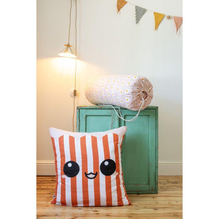 Couette toutes dimensions "Fresh Popcorn" Réversible 100% Coton / 57 Fils/cm² - - 140 x 200 cm pour lit 1 place