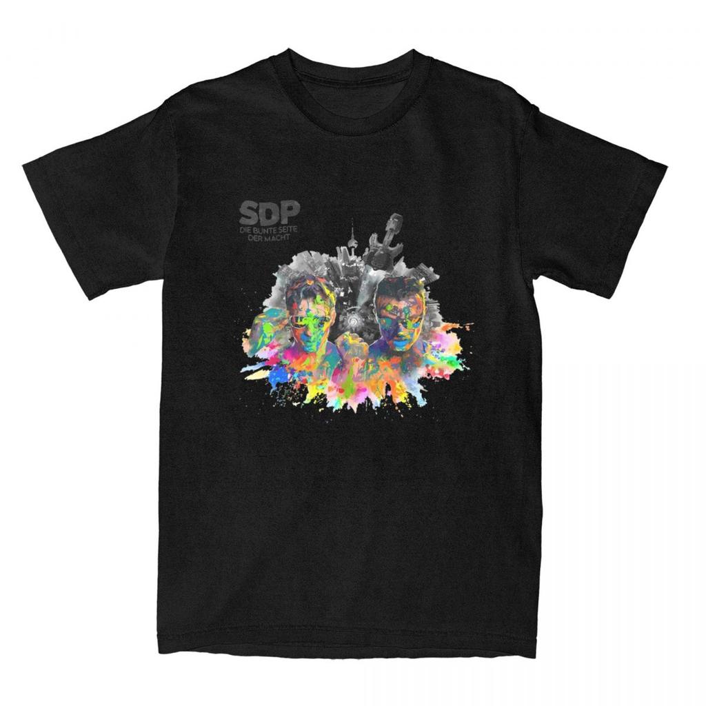 Sdp Band Music Singer 2024 Tour T-Shirt Summer Germany Rock T Shirts 100% Cotton Tee Shirt For Men's Short Sleeve Casual Tops