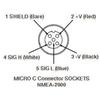 Replacement T Connector 4 Port M12 Thread for NMEA 2000 Networks T-Connector Universal Multi Port Connector