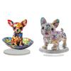 Dog Acrylic Sign Home Decor Indoor Outdoor Puppy Plate 2D Flat Acrylic Ornament for Holiday Christmas Xmas Festival Living Room