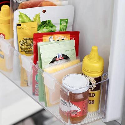 2/5/10 stücke Kühlschrank Lagerung Partition Bord Versenkbare Kunststoff Teiler Lagerung Schiene Küche Flasche Können Regal Veranstalter