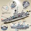 Warship Building Blocks Destroyer Aircraft Carrier Pirate Ship Cruiser Naval Battleship Models Toy for Boys Gifts