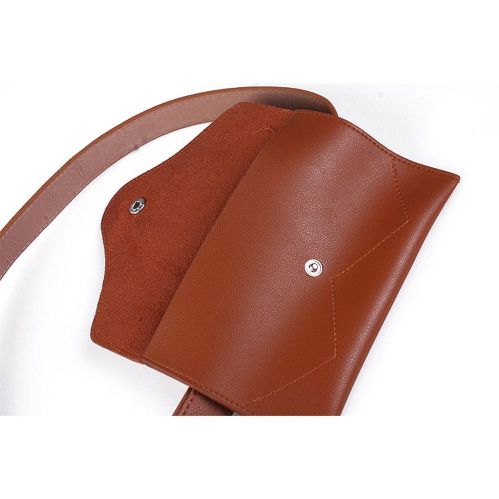 Women Simple Fashion Adjustable Belt Elegant All-match Pin Buckle Waistband with A Mini Bag