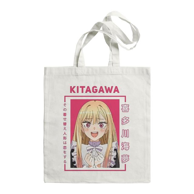 Marin Anime Japan My Dress-Up Darling Harajuku Manga Handbags Shoulder Bags Casual Shopping Girls Handbag Women Tote Canvas Bag