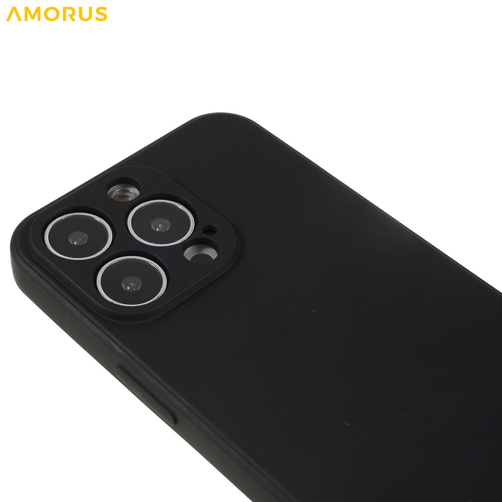 For iPhone 13 Pro Case Precise Cutouts TPU Fiber Lining Shockproof Phone Cover