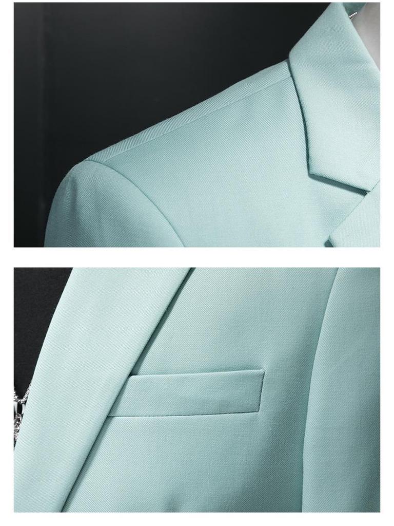 Men's Plus Size Slim Fit Blazer - Wedding & Business Attire
