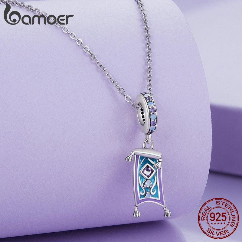 Bamoer 925 Sterling Silver Moonlight Jewels Charm Moonlight Castle Beads for Bracelet DIY Jewelry