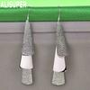925 Sterling Silver Triangle Long Drop Earrings - Fashionable Party Jewelry