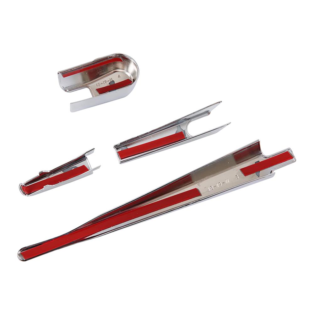 Rear Windshield Rain Windscreen Wiper Cover Trim for Jeep Wrangler JL 18+ Chrome