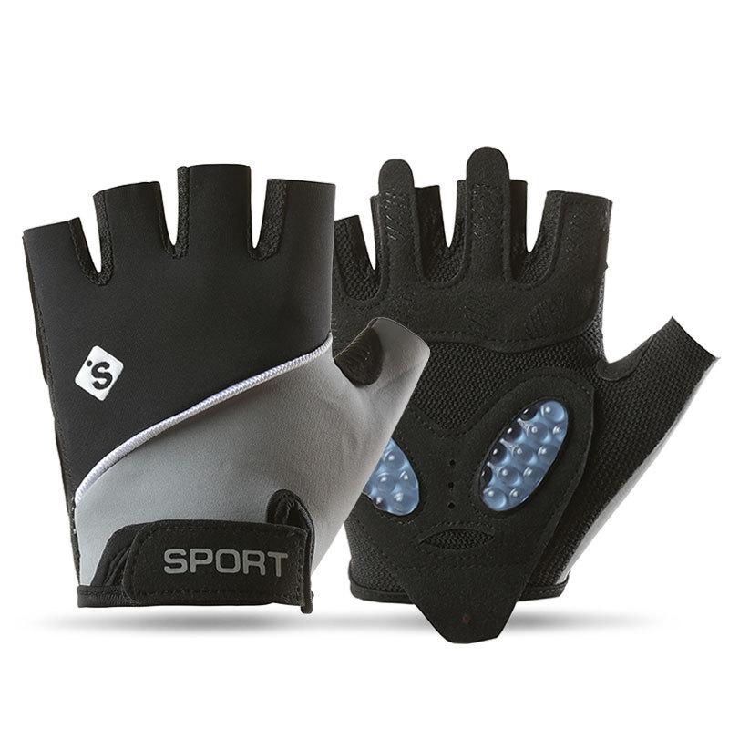 Sports Gloves for Women Outdoor Training Wrist Guards Anti Slip Liquid Silicone Protection Yoga Gym Half Finger Cycling Gloves