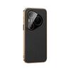 Applicable to Huawei pura90promax mobile phone case magnetic attraction electroplating p90por all-inclusive anti-drop business men's leather case